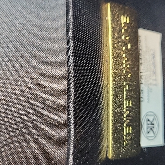 Vintage Kenneth Jay Lane Evening Bag Black Gold Rhinestones Crossbody or clutch - Picture 7 of 16